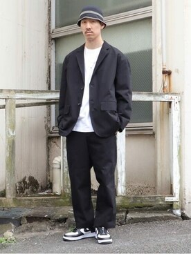「BEAMS（ビームス）のアイテム（その他アウター）」を使った、BEAMSさん（メンズ・176cm）の冬コーディネート