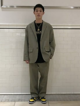 「BEAMS（ビームス）のアイテム（その他アウター）」を使った、BEAMSさん（メンズ・172cm）の冬コーディネート