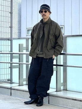 「PADRONE（パドローネ）のアイテム」を使った、BEAMSさん（メンズ・176cm）の冬コーディネート