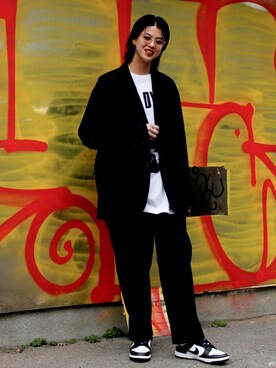 「BEAMS（ビームス）のアイテム（その他アウター）」を使った、BEAMSさん（レディース・170cm）の冬コーディネート