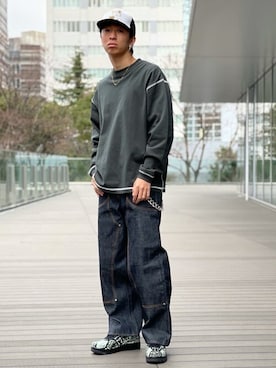 BEAMSさん（メンズ・178cm）の冬コーディネート