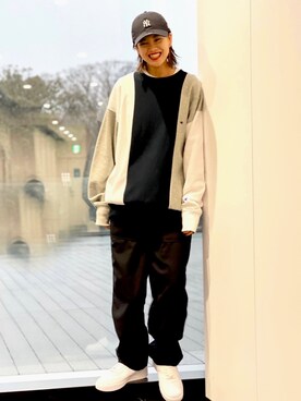 BEAMSさん（レディース・170cm）の冬コーディネート