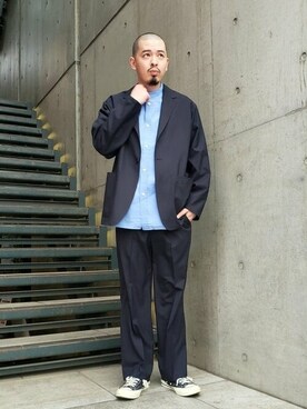 「BEAMS（ビームス）のアイテム（その他アウター）」を使った、BEAMSさん（メンズ・173cm）の春コーディネート