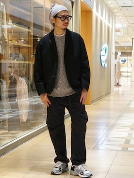 「BEAMS（ビームス）のアイテム（その他アウター）」を使った、BEAMSさん（メンズ・177cm）の春コーディネート