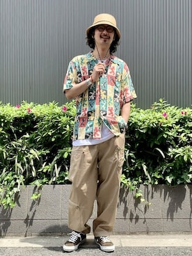 「SunKu（サンク）のアイテム（アクセサリー）」を使った、BEAMSさん（メンズ・183cm）の春コーディネート