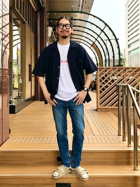 「RED CARD TOKYO（レッドカード）のアイテム」を使った、BEAMSさん（メンズ・177cm）の夏コーディネート