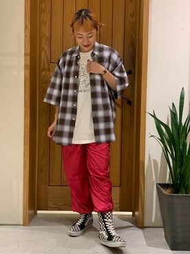 「BEAMS（ビームス）のアイテム（シャツ/ブラウス）」を使った、BEAMSさん（メンズ・160cm）の夏コーディネート