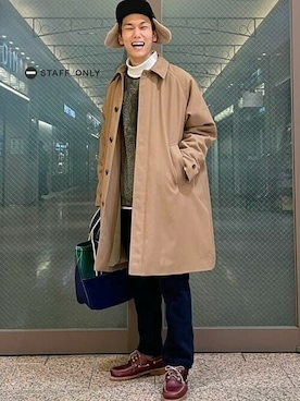 「BEAMS（ビームス）のアイテム（その他アウター）」を使った、BEAMSさん（メンズ・175cm）の冬コーディネート