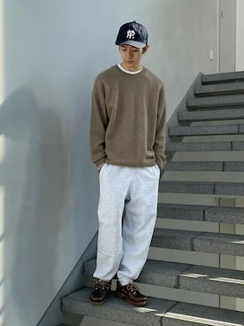 「SWEAT」｜BEAMSさん（メンズ・176cm）の冬コーディネート