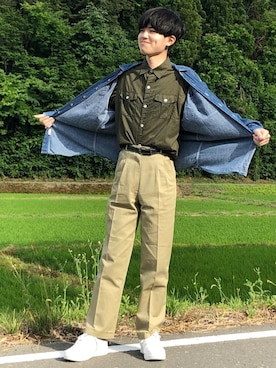 「ラコステ」｜Yuiさん（メンズ・170cm・10代）の夏コーディネート