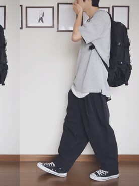 アシメポケットワイドテーパードパンツ2259を使ったその他ユーザーのメンズ人気ファッションコーディネート Wear