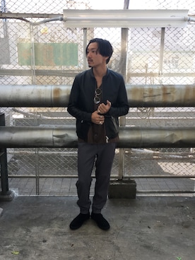 「新宿ルミネエスト」｜「アイテム（ジャケット/アウター）」を使った、新宿ルミネエストtkさん（メンズ・170cm）の秋コーディネート