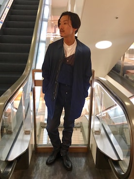 「新宿ルミネエスト」｜「アイテム（ジャケット/アウター）」を使った、新宿ルミネエストtkさん（メンズ・170cm）の秋コーディネート