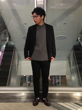 「新宿ルミネエスト」｜「アイテム（ジャケット/アウター）」を使った、新宿ルミネエストtkさん（メンズ・171cm）の秋コーディネート