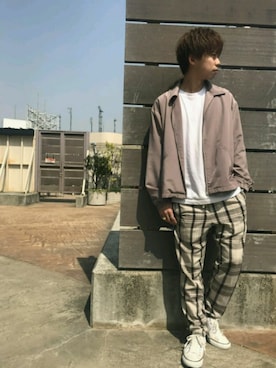「tk.TAKEO KIKUCHI（ティーケータケオキクチ）のアイテム（ジャケット/アウター）」を使った、新宿ルミネエストtkさん（メンズ・178cm）の春コーディネート