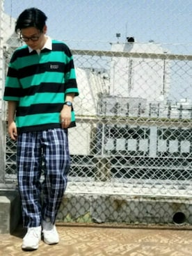 「tk.TAKEO KIKUCHI（ティーケータケオキクチ）のアイテム（トップス）」を使った、新宿ルミネエストtkさん（メンズ・171cm）の春コーディネート