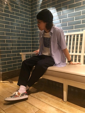 「tk.TAKEO KIKUCHI（ティーケータケオキクチ）のアイテム」を使った、新宿ルミネエストtkさん（メンズ・178cm）の春コーディネート