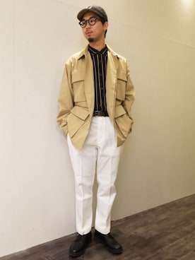 「tk.TAKEO KIKUCHI（ティーケータケオキクチ）のアイテム（ブルゾン）」を使った、新宿ルミネエストtkさん（メンズ・171cm）の冬コーディネート