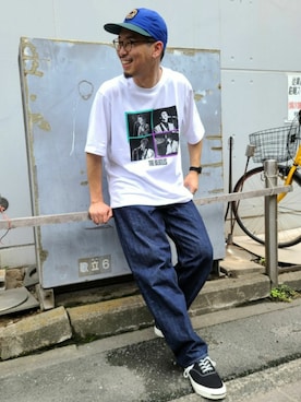「The Beatles（ザビートルズ）のアイテム」を使った、新宿ルミネエストtkさん（メンズ・171cm）の夏コーディネート