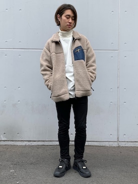 「Lee（リー）のアイテム（ブルゾン）」を使った、新宿ルミネエストtkさん（メンズ・171cm）の秋コーディネート