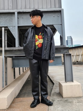 「tk.TAKEO KIKUCHI（ティーケータケオキクチ）のアイテム（ブルゾン）」を使った、新宿ルミネエストtkさん（メンズ・171cm）の冬コーディネート