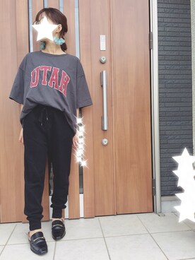 mii♡ さんの「綿アソートロゴTシャツ【niko and ...】」を使ったコーディネート