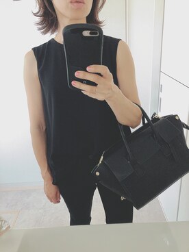 「PLAIN CLOTHING（プレーンクロージング）の【SALE!!】【ZOZOTOWN人気ランキング 1位獲得】シーズンレス2WAYフラップハンドバッグ/ショルダーバッグ（ショルダーバッグ）」を使った、mii♡ さん（レディース・149cm）の夏コーディネート