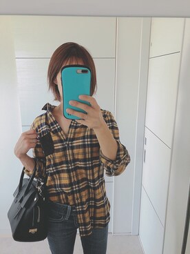 「PLAIN CLOTHING（プレーンクロージング）の【SALE!!】【ZOZOTOWN人気ランキング 1位獲得】シーズンレス2WAYフラップハンドバッグ/ショルダーバッグ（ショルダーバッグ）」を使った、mii♡ さん（レディース・149cm）の秋コーディネート
