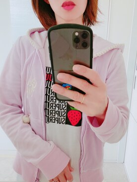 「部屋着」｜「アイテム（アクセサリー）」を使った、mii♡ さん（レディース・149cm）の春コーディネート