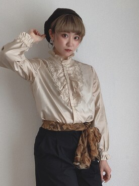 「古着女子」｜「アイテム（財布/小物）」を使った、Riku✄﻿✄さん（レディース・164cm）の夏コーディネート