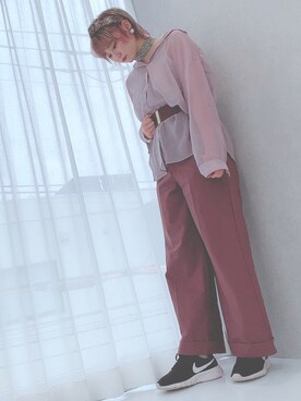 「ムラサキコーデ」｜Riku✄﻿✄さん（レディース・164cm）の夏コーディネート