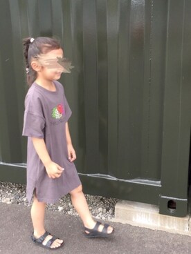 「BIG FIELD（ビッグフィールド）のアイテム（ワンピース）」を使った、non☆彡さん（キッズ・110cm）の夏コーディネート