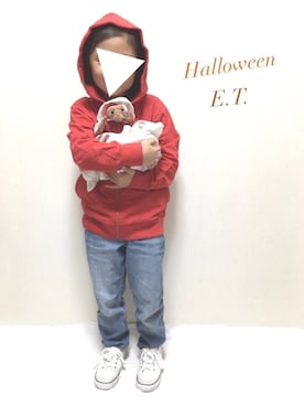 「E.T.」｜non☆彡さん（キッズ・110cm）の秋コーディネート