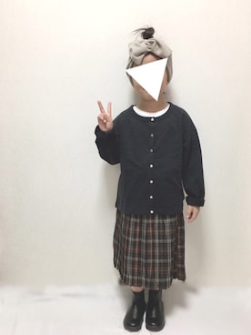 「チェッカーずまつり2020秋」｜non☆彡さん（キッズ・110cm）の秋コーディネート