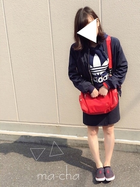 「Orobianco（オロビアンコ）のアイテム（バッグ）」を使った、macha＊さん（レディース・159cm）の春コーディネート