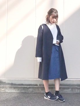 「SEVENDAYS=SUNDAY（セブンデイズサンデイ）のアイテム（ダウンジャケット/コート）」を使った、macha＊さん（レディース・159cm）の冬コーディネート
