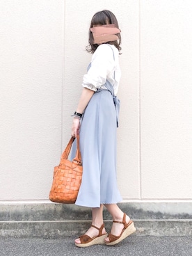 「robita（ロビタ）のアイテム」を使った、macha＊さん（レディース・159cm）の夏コーディネート