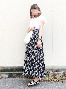 「THE NORTH FACE（ザノースフェイス）のTHE NORTH FACE MUSETTE BAG (ﾅﾁｭﾗﾙ/ﾌﾞﾗｯｸ)（ショルダーバッグ）」を使った、macha＊さん（レディース・159cm）の秋コーディネート