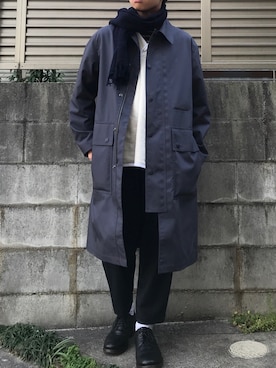 「2018マイベストコーデ」｜「アイテム（その他アウター）」を使った、てぃーさん（メンズ・166cm）の冬コーディネート