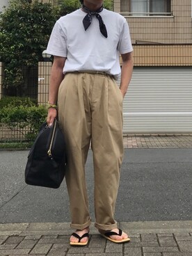 バッグを使った 昭和レトロ のメンズ人気ファッションコーディネート Wear