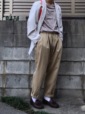 「COLTESSE（コルテッセ）のアイテム」を使った、てぃーさん（メンズ・166cm）の秋コーディネート