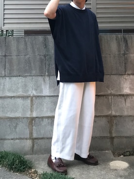 「ゆるゆる」｜てぃーさん（メンズ・166cm）の秋コーディネート