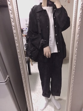 「TYAKASHAのアイテム（バッグ）」を使った、ちはやさん（レディース・166cm）の春コーディネート