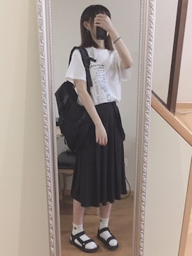 「TYAKASHAのアイテム（バッグ）」を使った、ちはやさん（レディース・166cm）の夏コーディネート