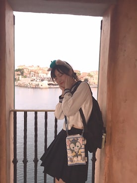 「TYAKASHAのアイテム（バッグ）」を使った、ちはやさん（レディース・166cm）の秋コーディネート