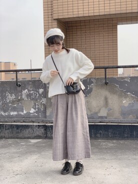 「アイテム（フォーマルスーツ/小物）」を使った、ちはやさん（レディース・166cm・20代）の秋コーディネート