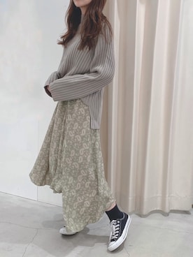 okamu🍦骨格ストレートさん（レディース・159cm）の冬コーディネート