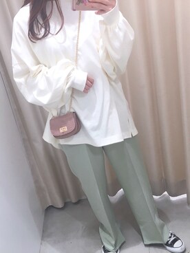 okamu🍦骨格ストレートさん(レディース・159cm)の冬コーディネート
