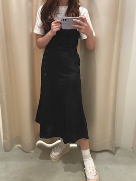 okamu🍦骨格ストレートさん（レディース・159cm）の春コーディネート