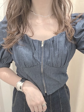 「nice claup」｜「アイテム（アクセサリー）」を使った、okamu🍦骨格ストレートさん（レディース・159cm）の夏コーディネート